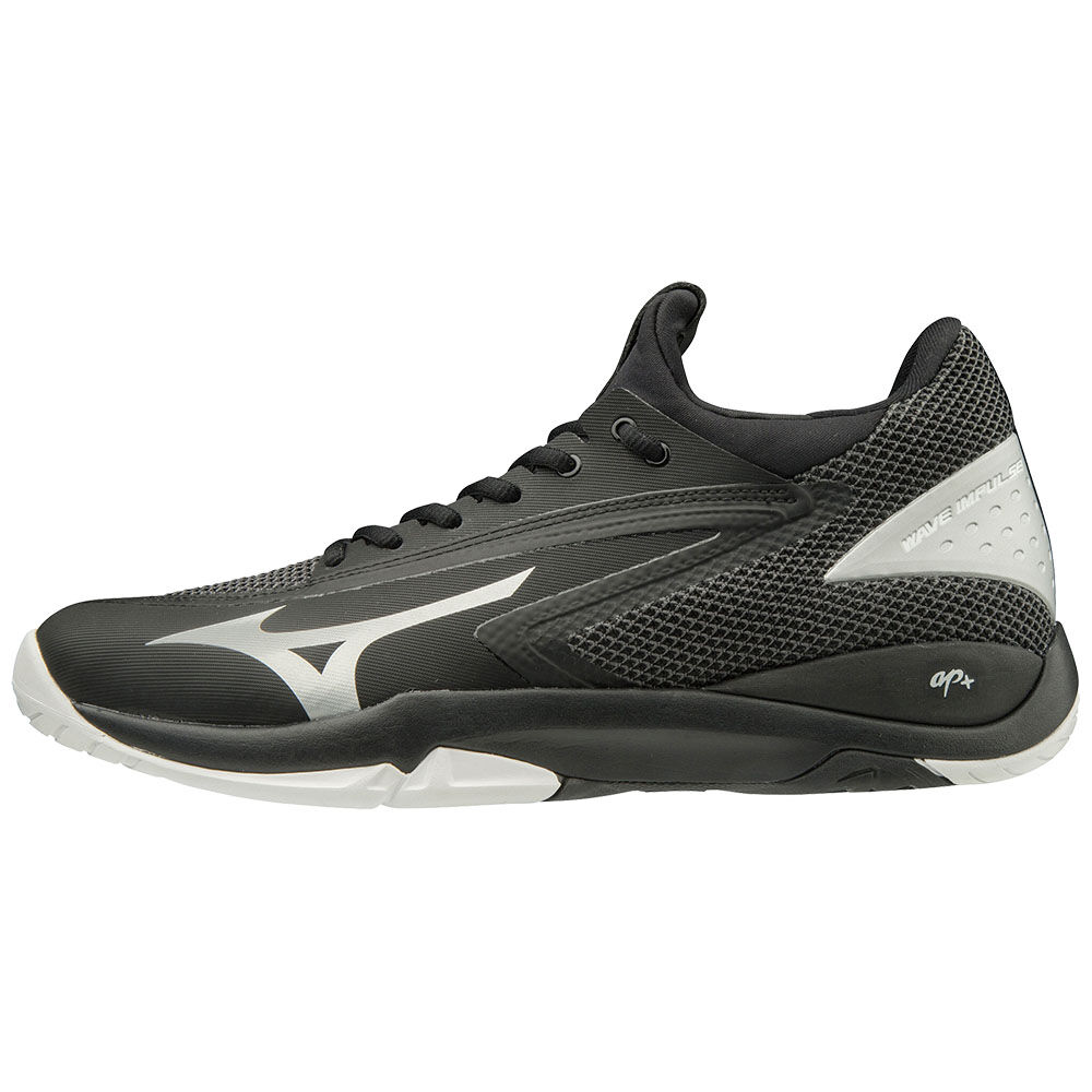 Mizuno WAVE IMPULSE AC Férfi Teniszcipő Fekete/Titán/Fehér JNM061438